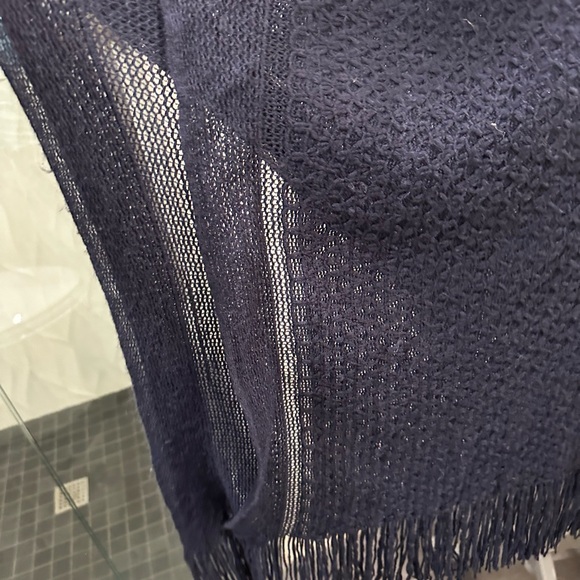 Fringed navy shrug - Picture 3 of 6
